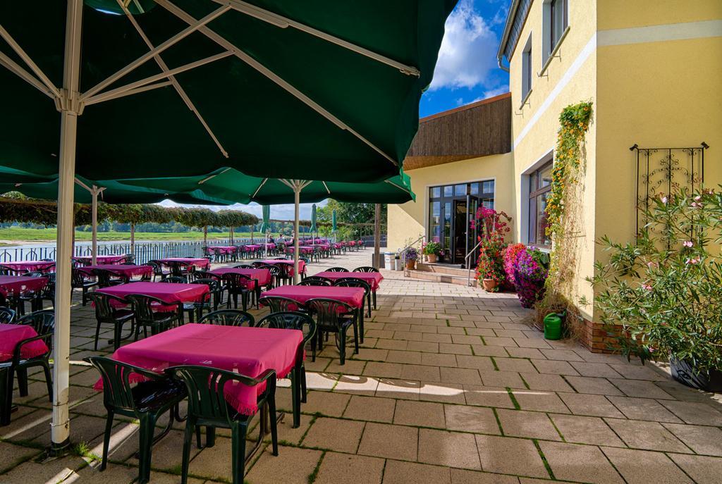 Готель Elbterrassen Zu Brambach Dessau-Rosslau Екстер'єр фото